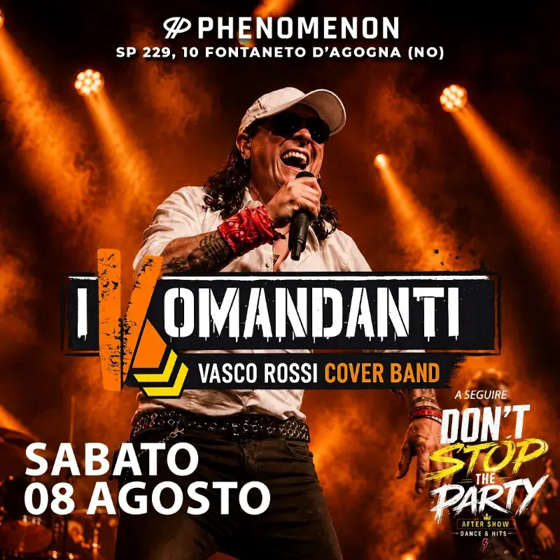I KOMANDANTI – Vasco Rossi Tribute & Disco Party