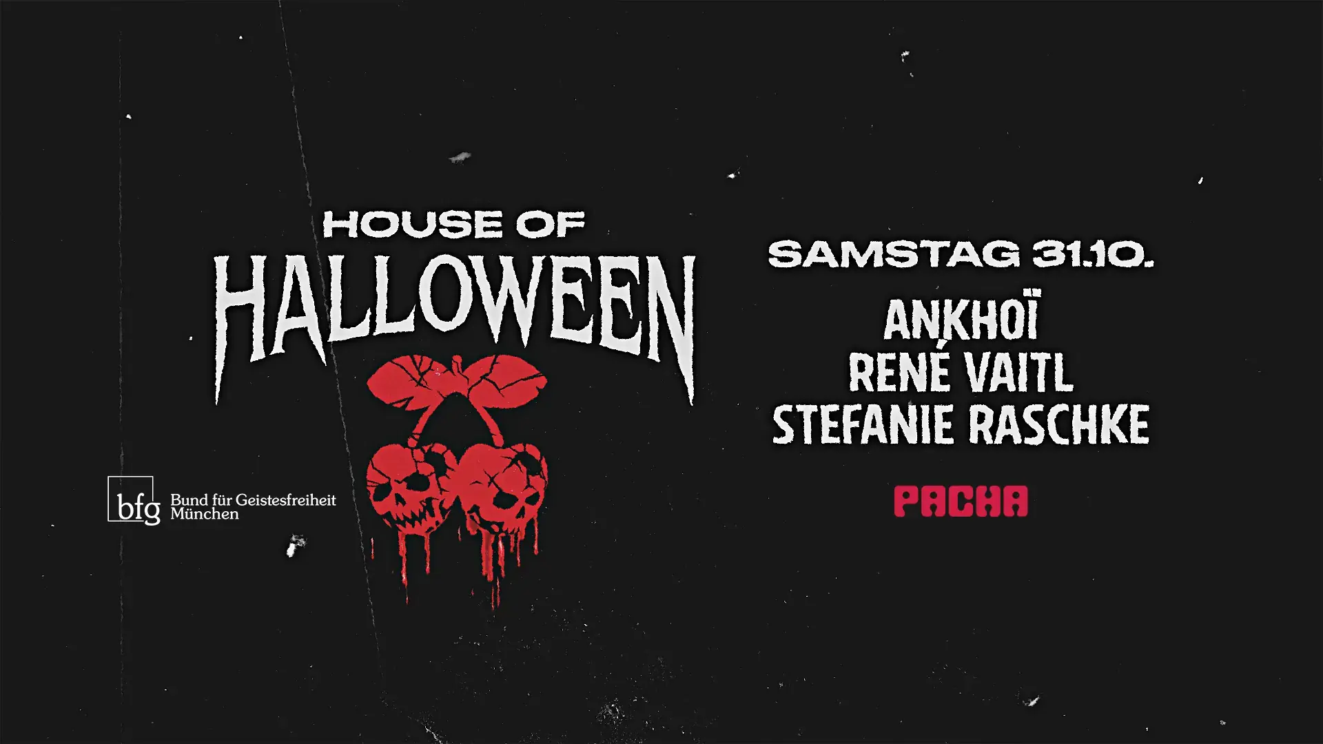 Halloween House mit Ankhoï, René Vaitl und Stefanie Raschke