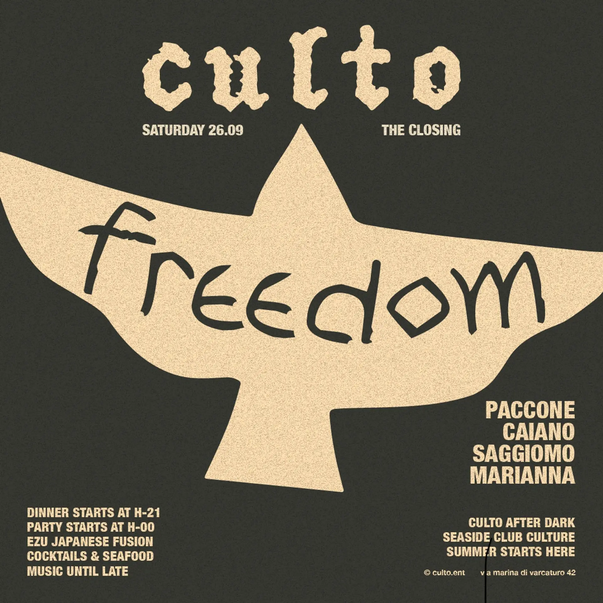 CULTO CLOSING