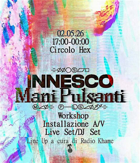INNESCO - Installazione A / V, DJ set elettronica, Workshop Live coding