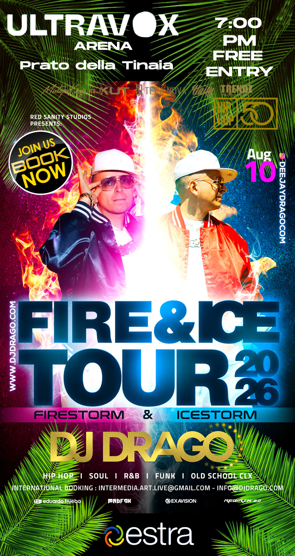 Dj Drago - FIRE&ICE TOUR 2026 - LIVE 10 – Free Entry