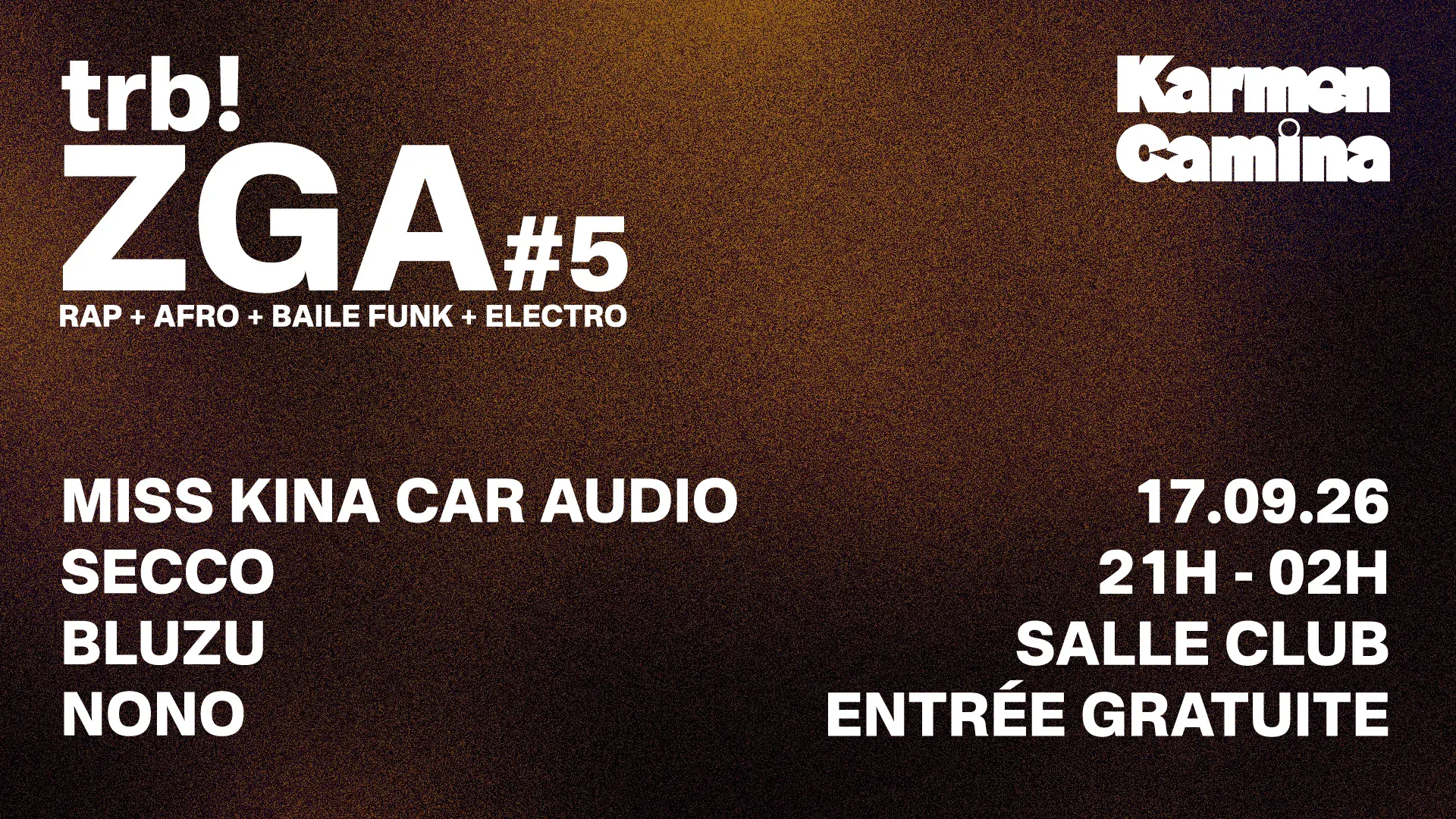 trb! ZGA #5 [Miss Kina Car Audio, nono, bluzu, secco]