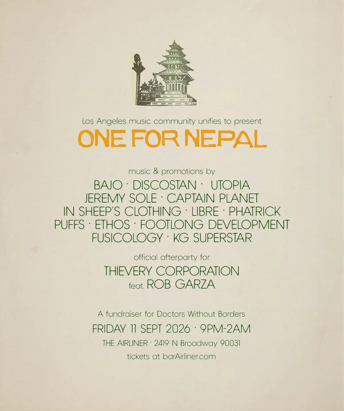 ONE FOR NEPAL - LA's DJ Crews Unite