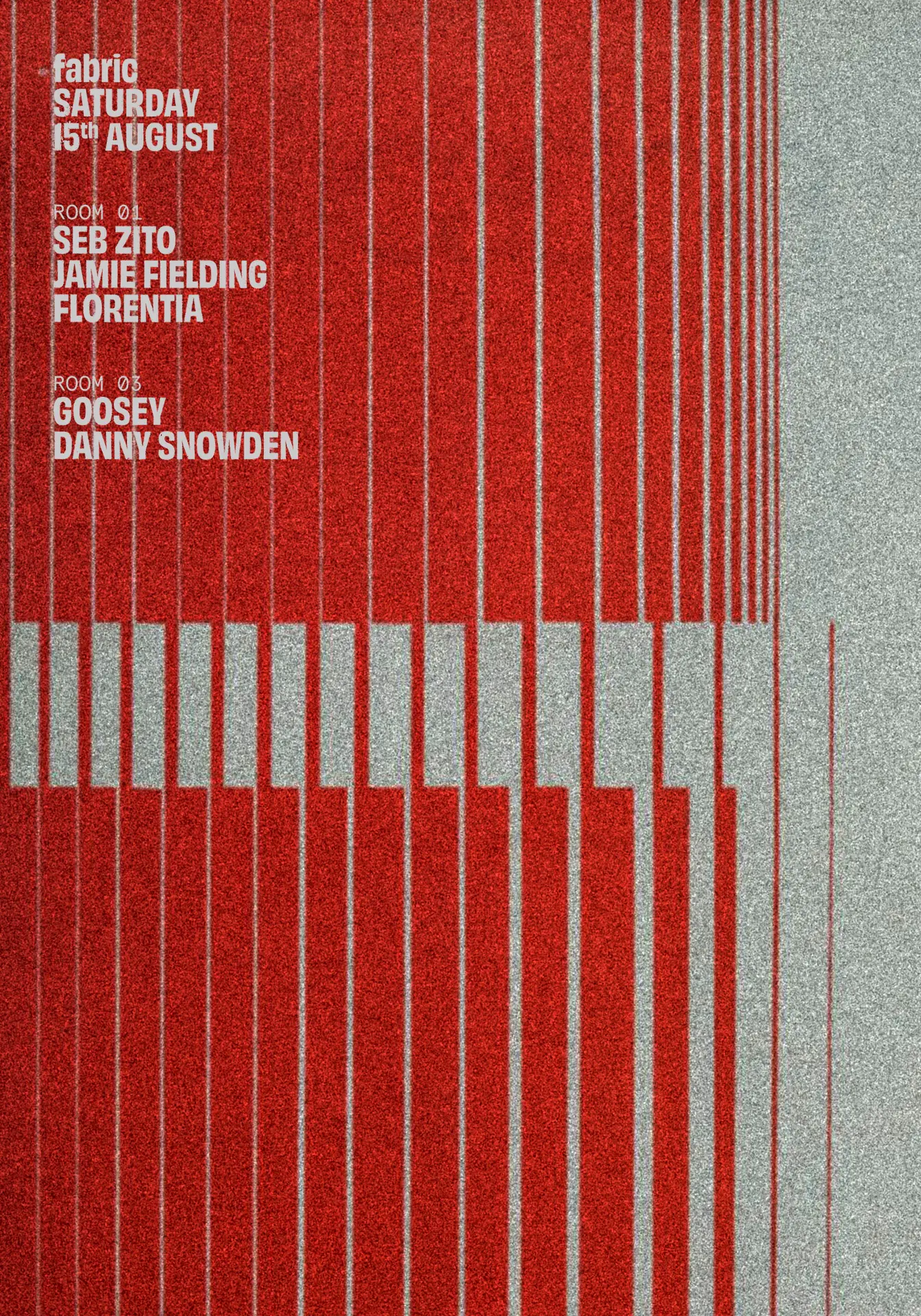 fabric: Seb Zito, Jamie Fielding, Goosey, FLORENTIA, Danny Snowden
