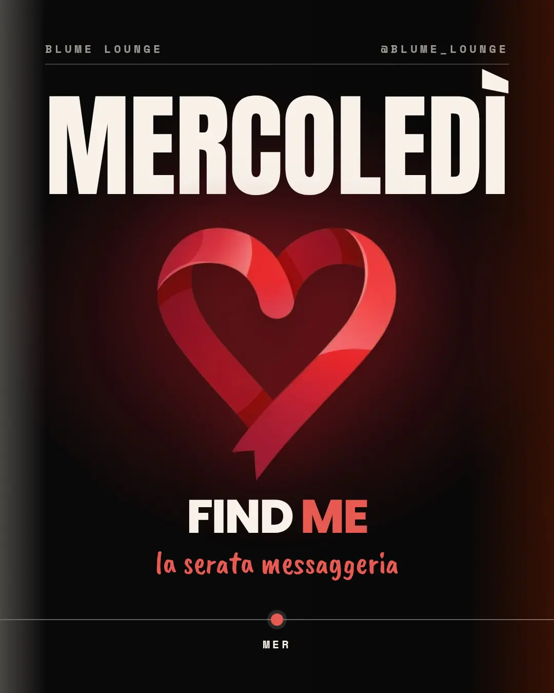 Mercoledì al Blume Lounge con Find Me Messaggeria