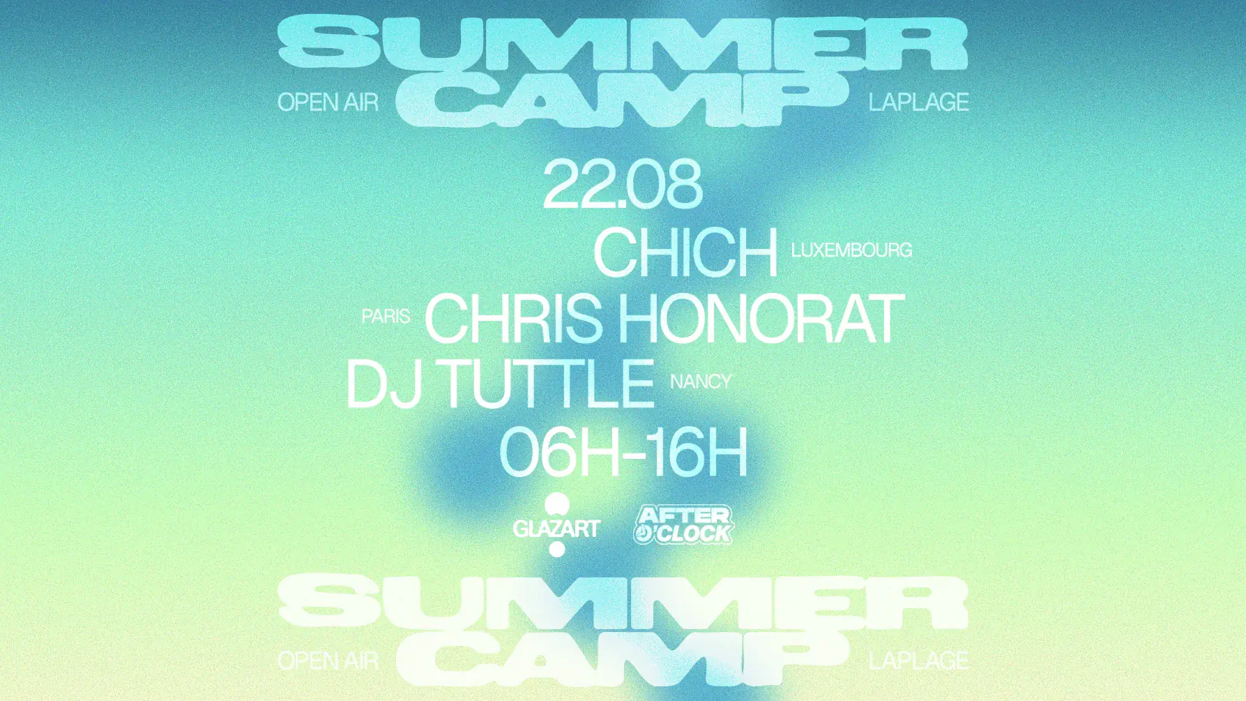 After O'clock X La Plage Open Air: Chris Honorat, Chich, DJ Tuttle