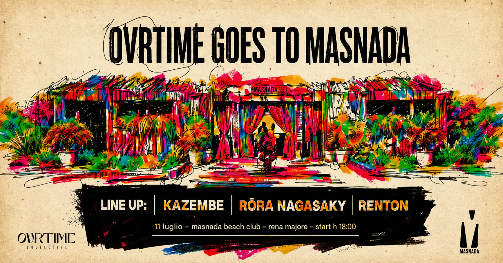 OVRTIME goes to Masnada Beach Club