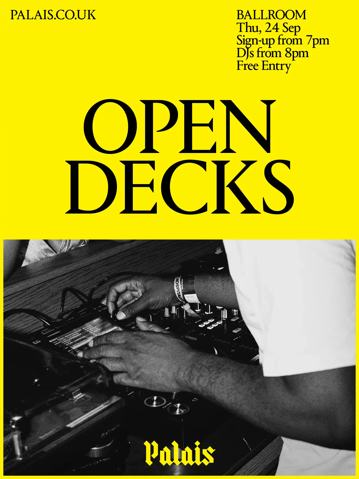 Ballroom at Palais: Open Decks