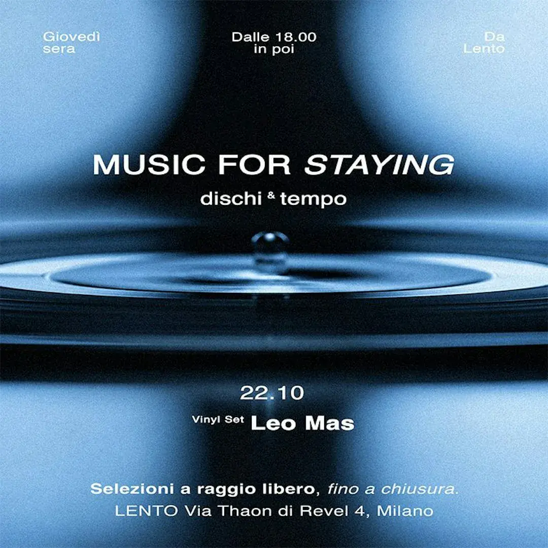 Music for Staying - dischi & tempo