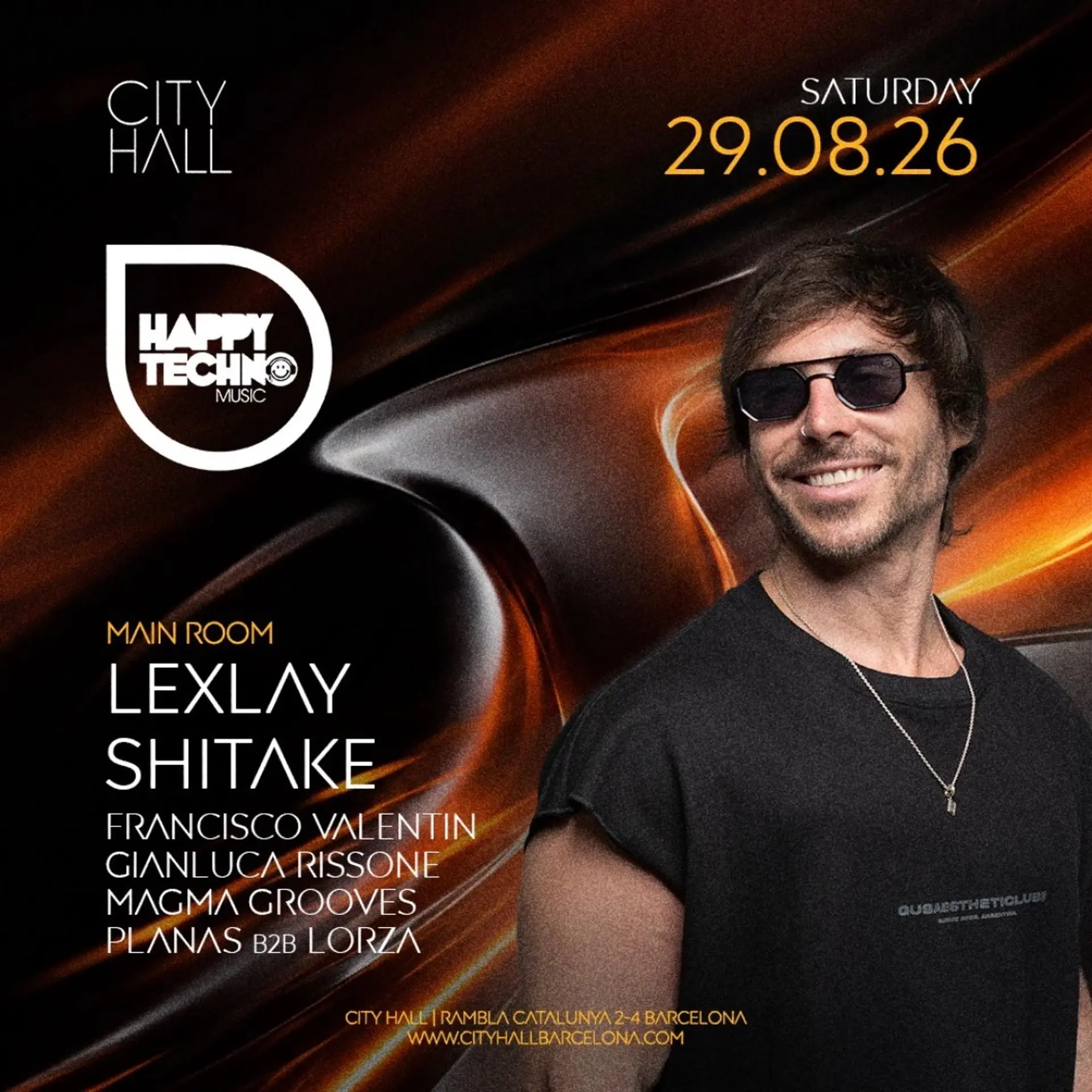 City Hall pres. HAPPY TECHNO EXPLOSION II LEXLAY IS BACK