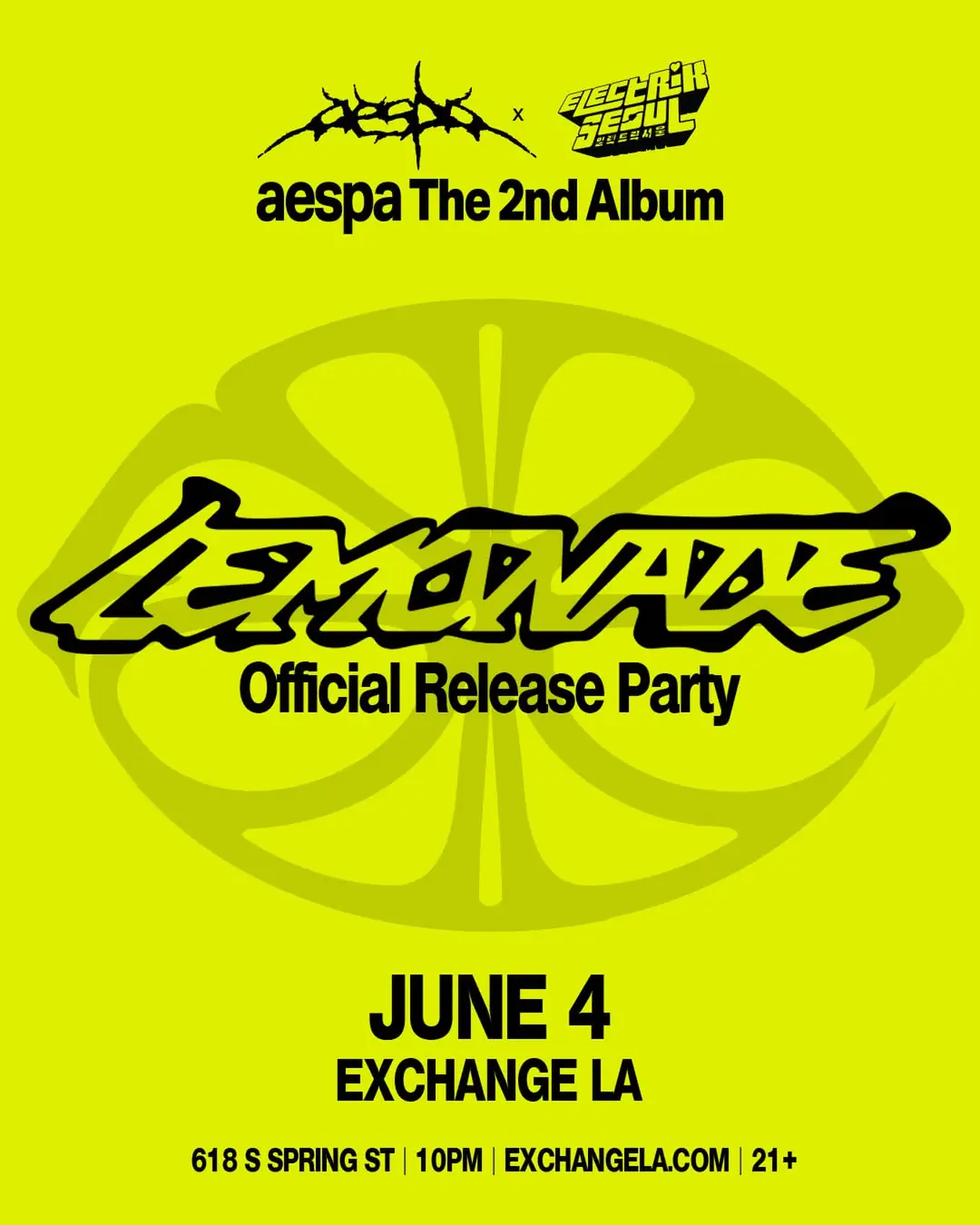 Electrik Seoul: Official aespa LEMONADE Release Party