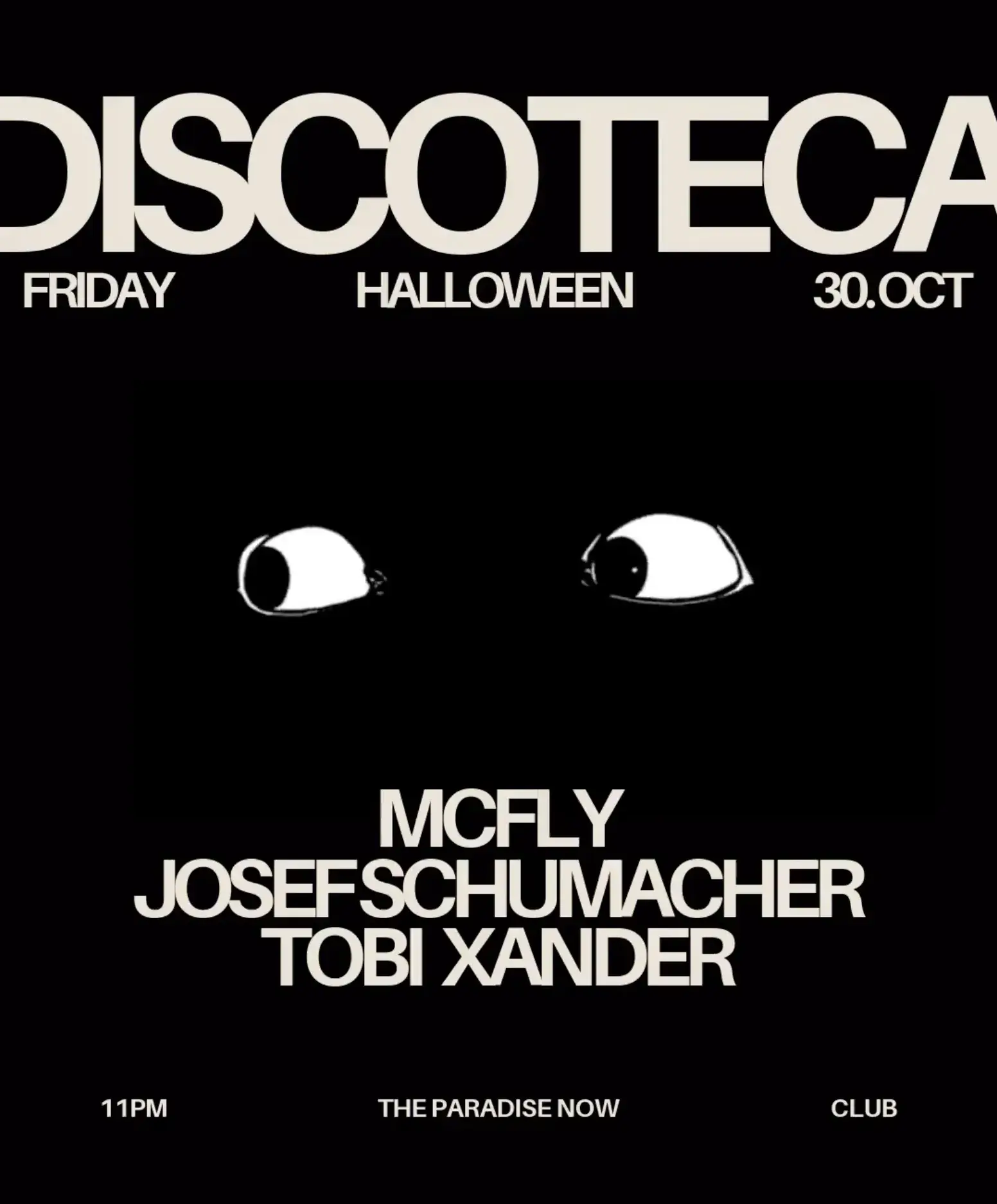 DISCOTECA HALLOWEEN - MCFLY, Josef Schumacher, TOBI XANDER
