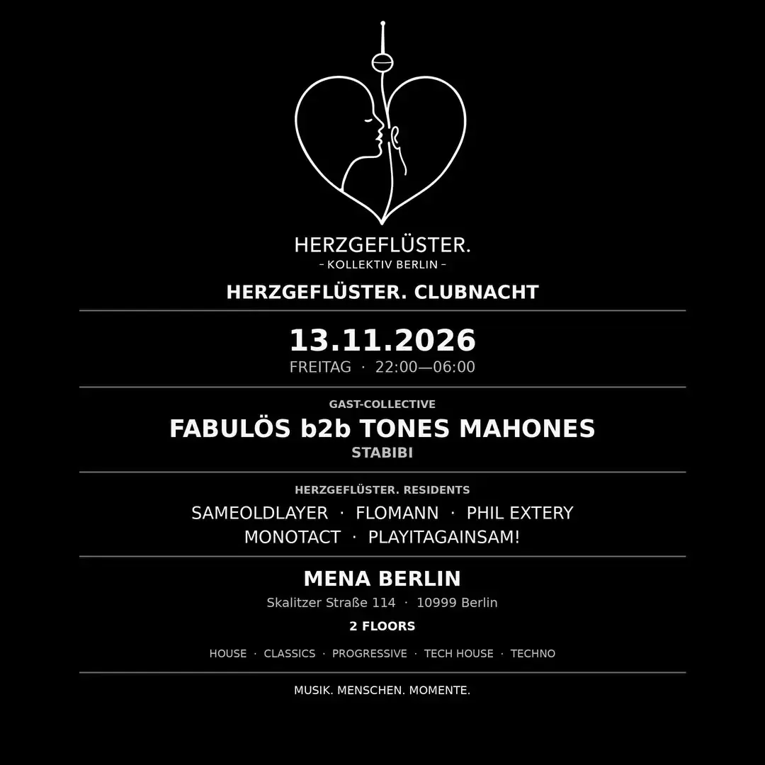 HERZGEFLÜSTER. KOLLEKTIV BERLIN: CLUBNACHT