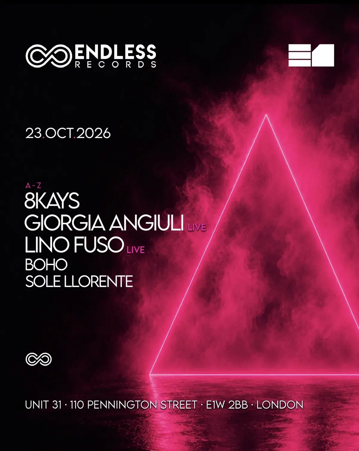 ENDLESS: 8KAYS, Giorgia Angiuli, Lino Fuso, presented by BACARDÍ
