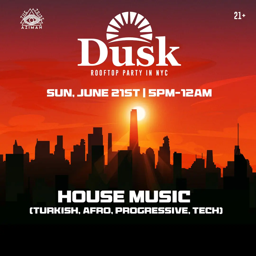 Dusk Open Air Rooftop Party (Afro, House)