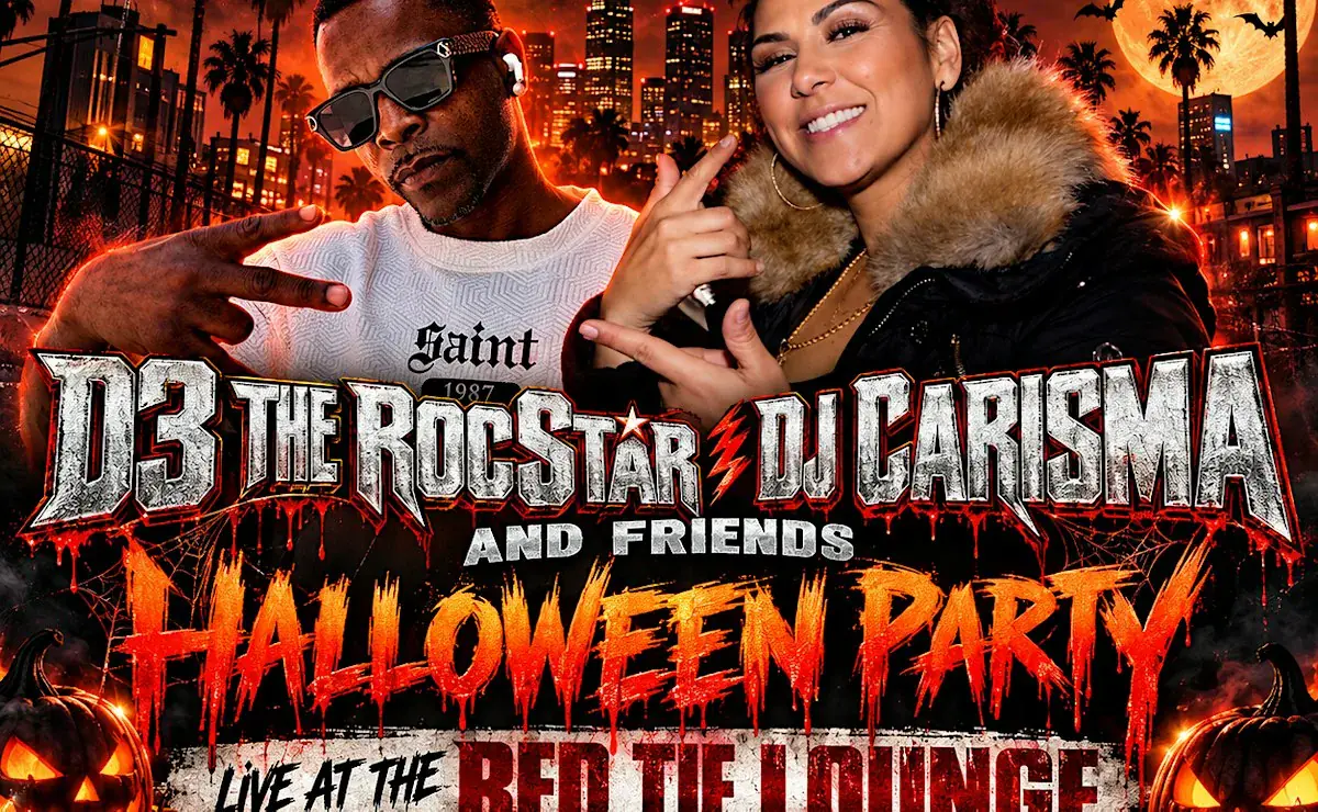 D3 THE ROCSTAR, DJ CARISMA & FRIENDS — HALLOWEEN PARTY Friday,October 30th