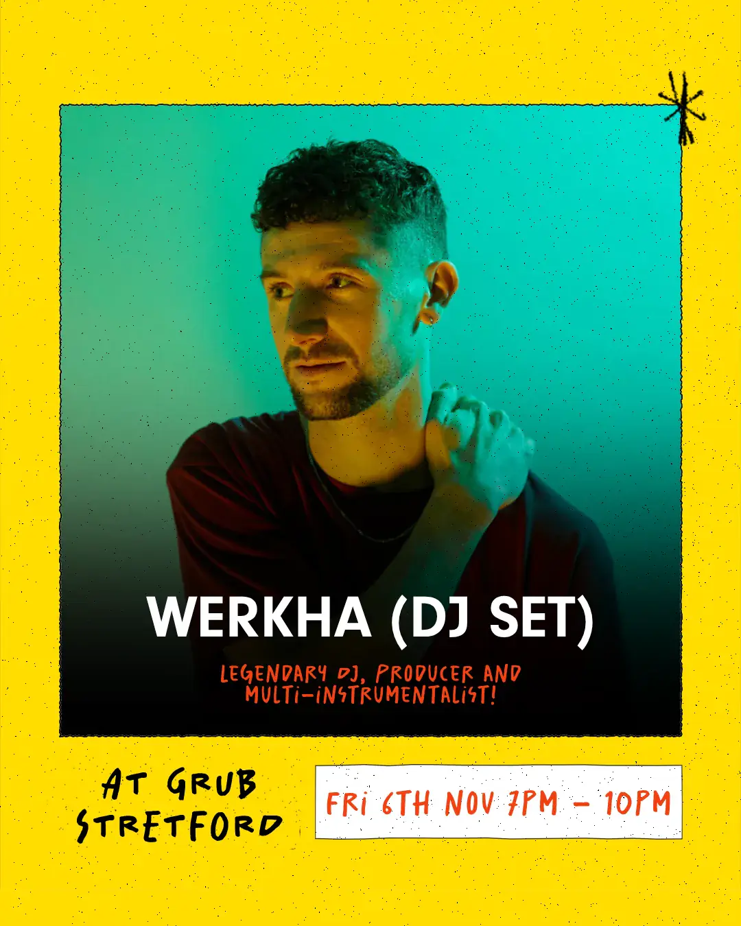 GRUB Stretford: Werkha (DJ Set) – Eintritt frei