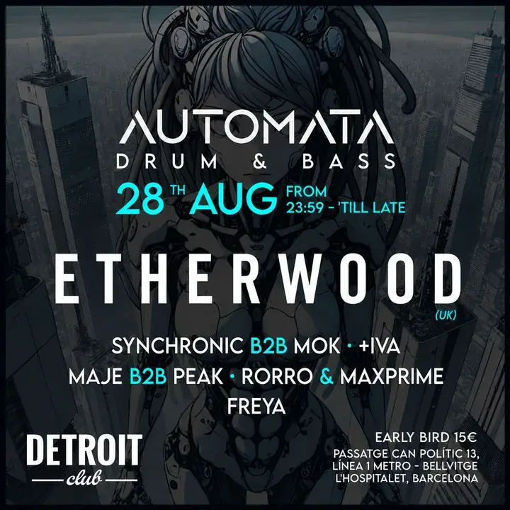Automata Drum & Bass 28AUG - Etherwood Barcelona