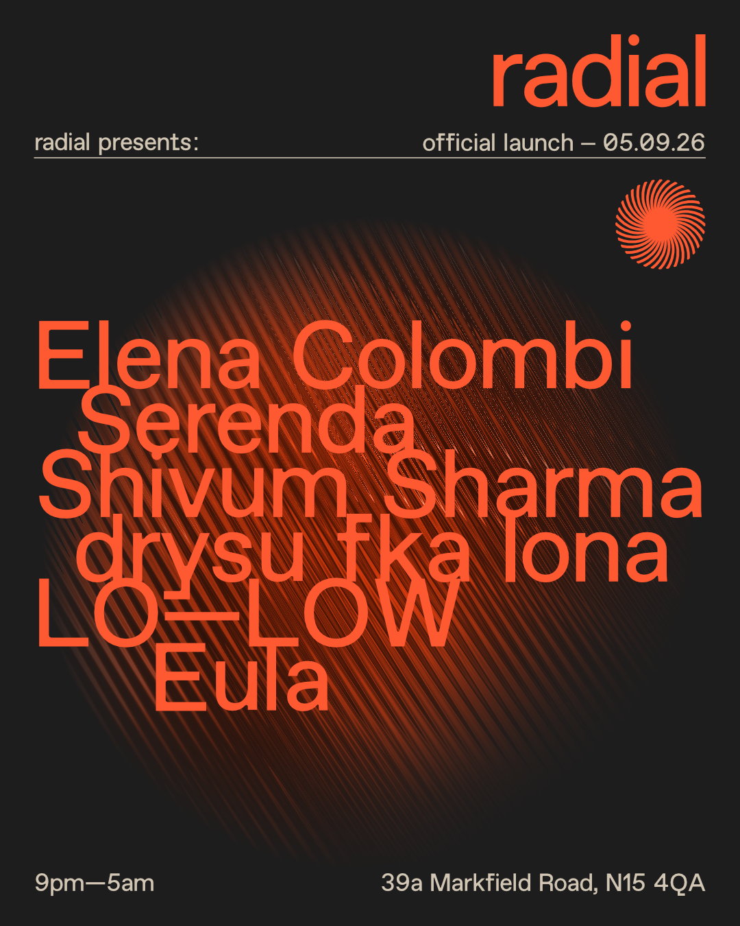 radial presents: official launch – saturday