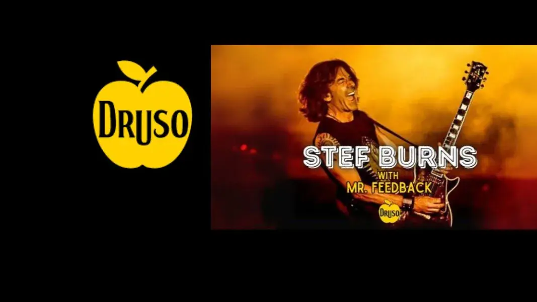 Stef Burns avec Mr. Feedback