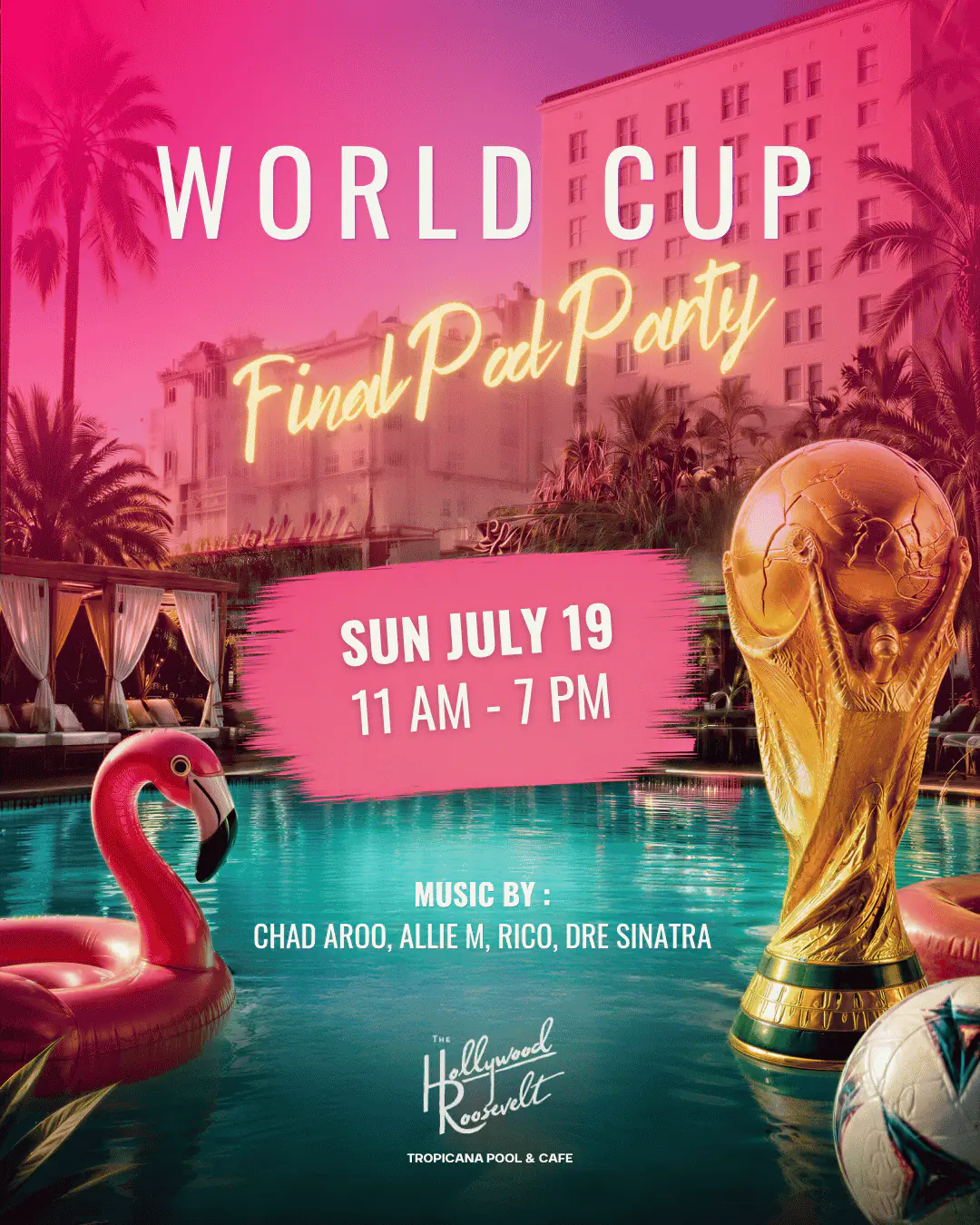 Summer Club LA: FIFA World Cup Final Pool Party