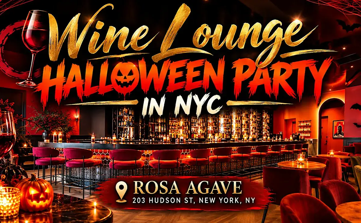 Halloweenparty von NYC Exclusive Wine Lounge in Tribeca, New York