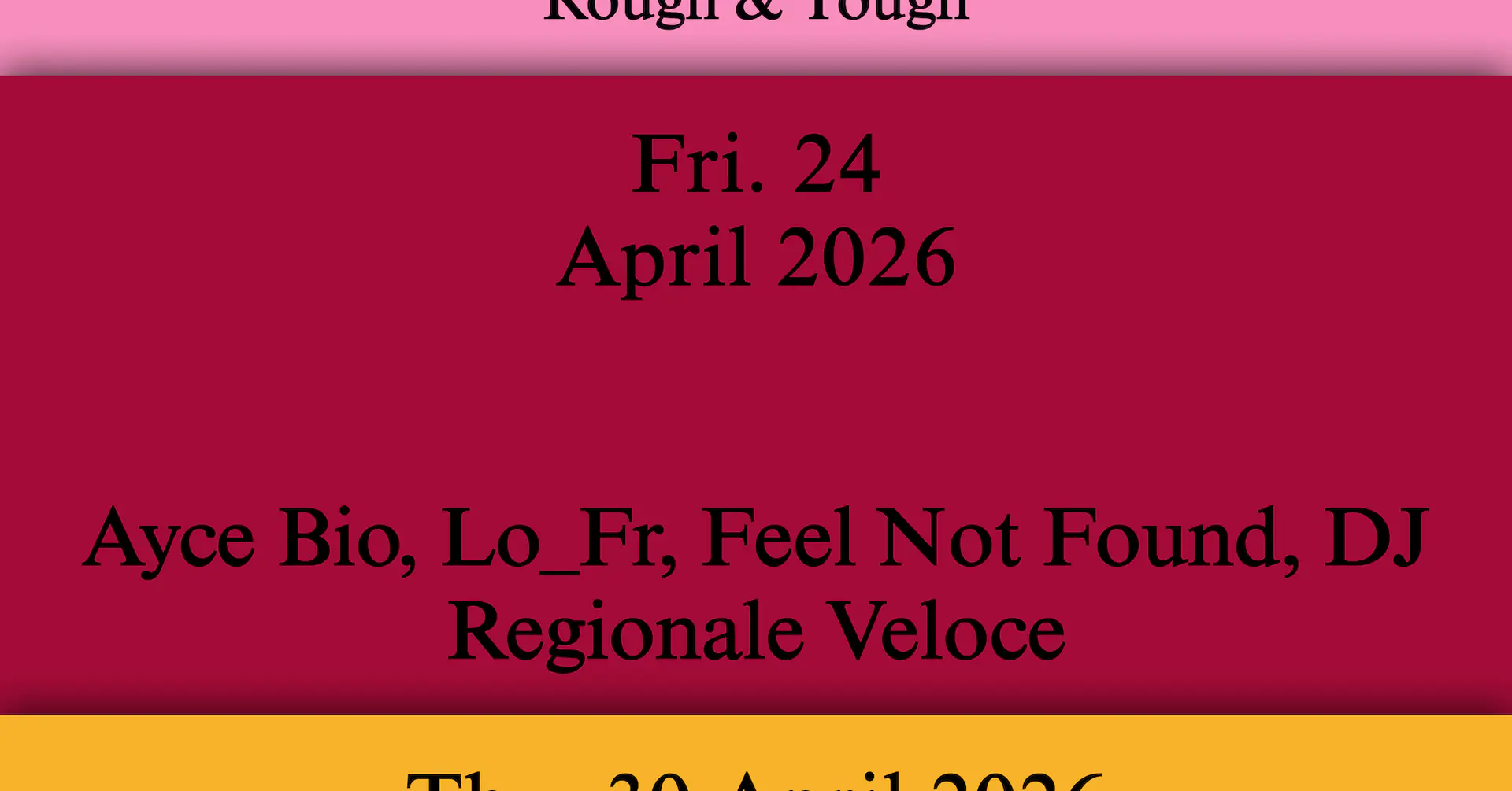 Ayce Bio, Lo_Fr, Feel Not Found, DJ Regionale Veloce