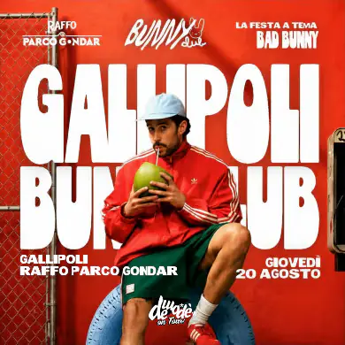 GALLIPOLI BUNNY CLUB: LA FESTA A TEMA BAD BUNNY