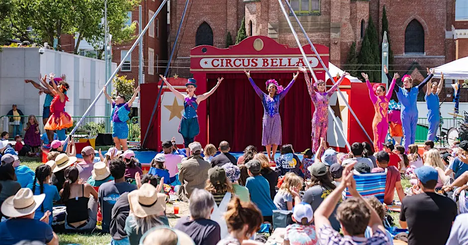 Circus Bella's "AH HA" at YBG Festival