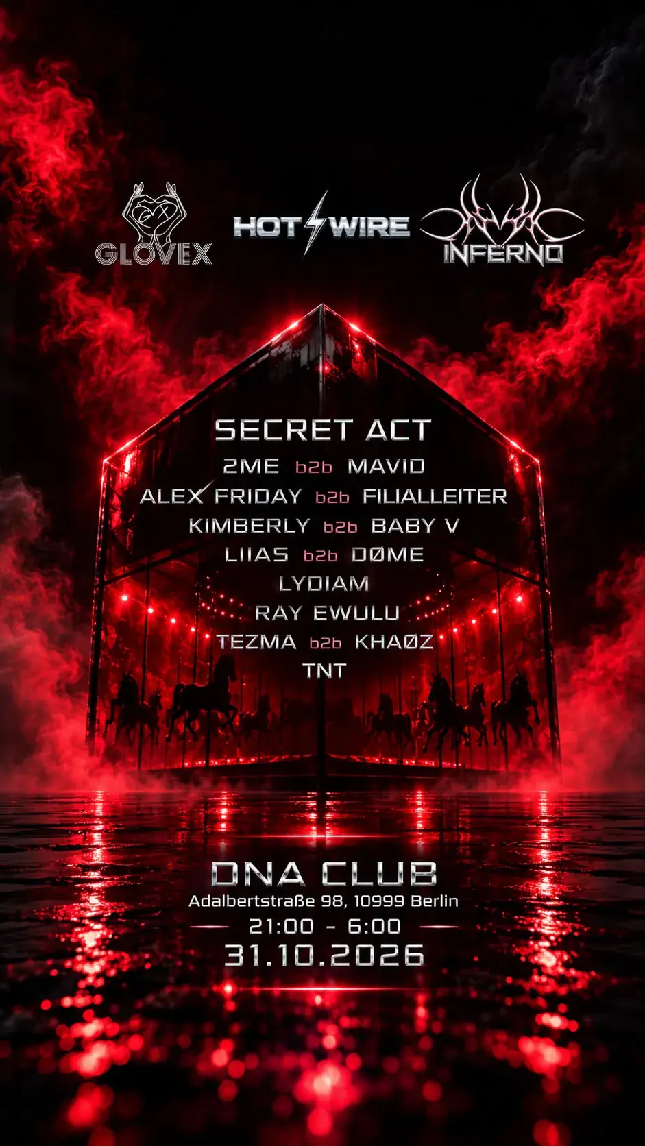 Halloween Rave / / Inferno x Hotwire x Glovex