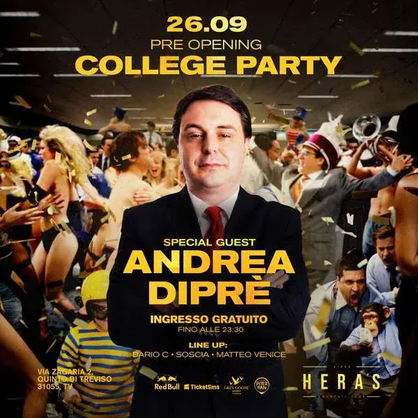 Hera's - College Party w / Andrea Diprè