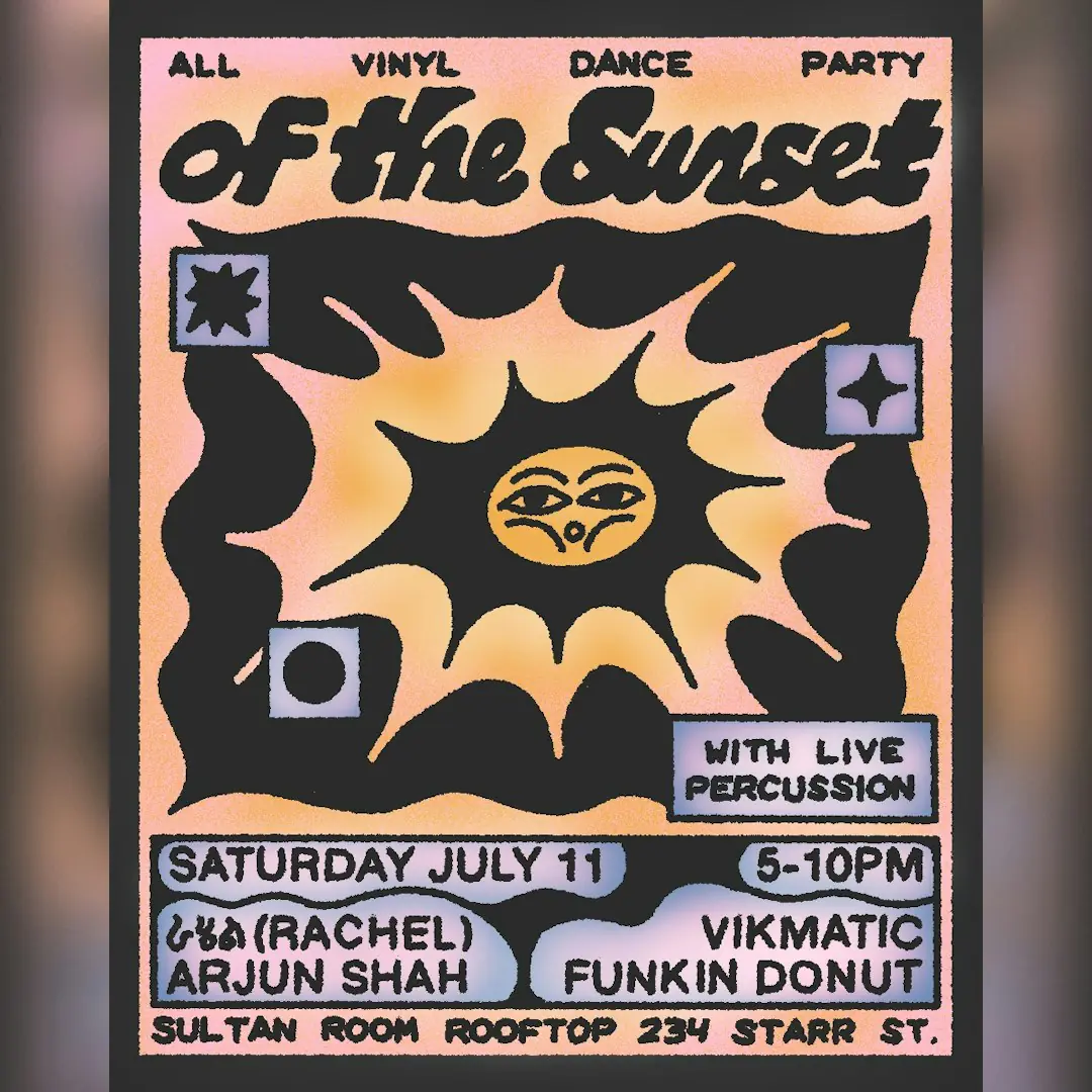 Of The Sunset con Arjun Shah, Vikmatic, Funkin Donut, ራሄል (Rachel)