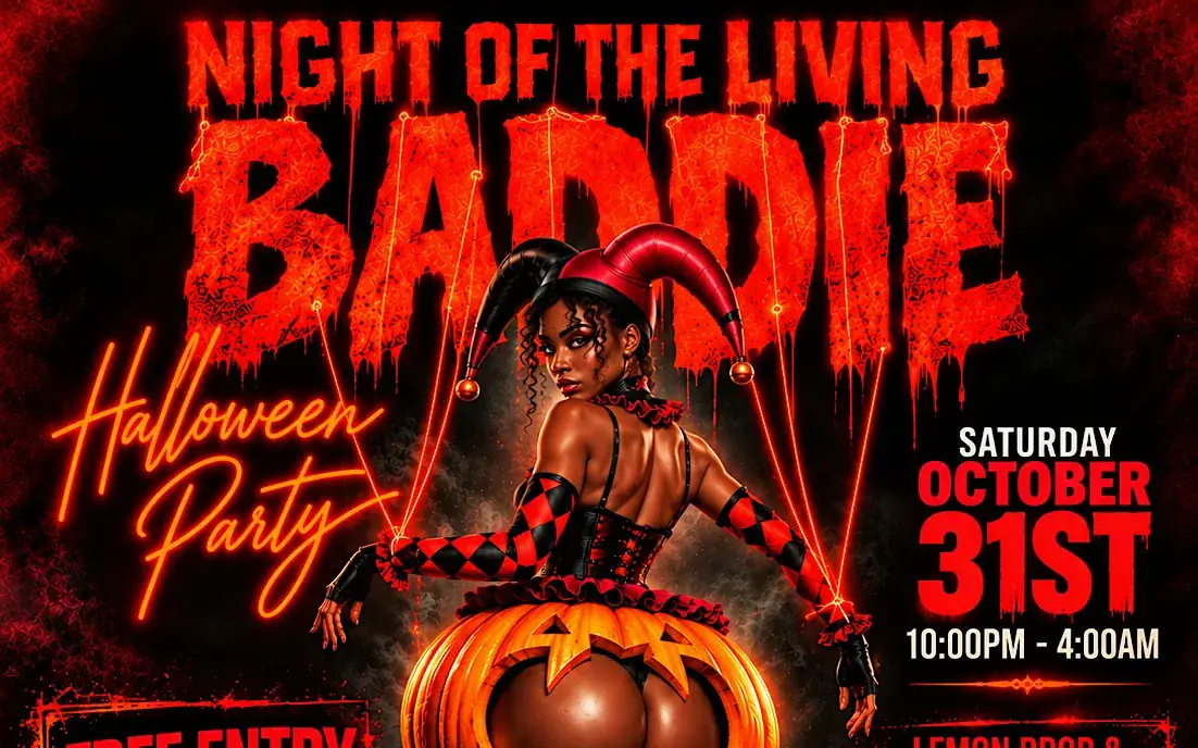 Night Of The Living Baddie Halloween Party: One Hour Open Bar