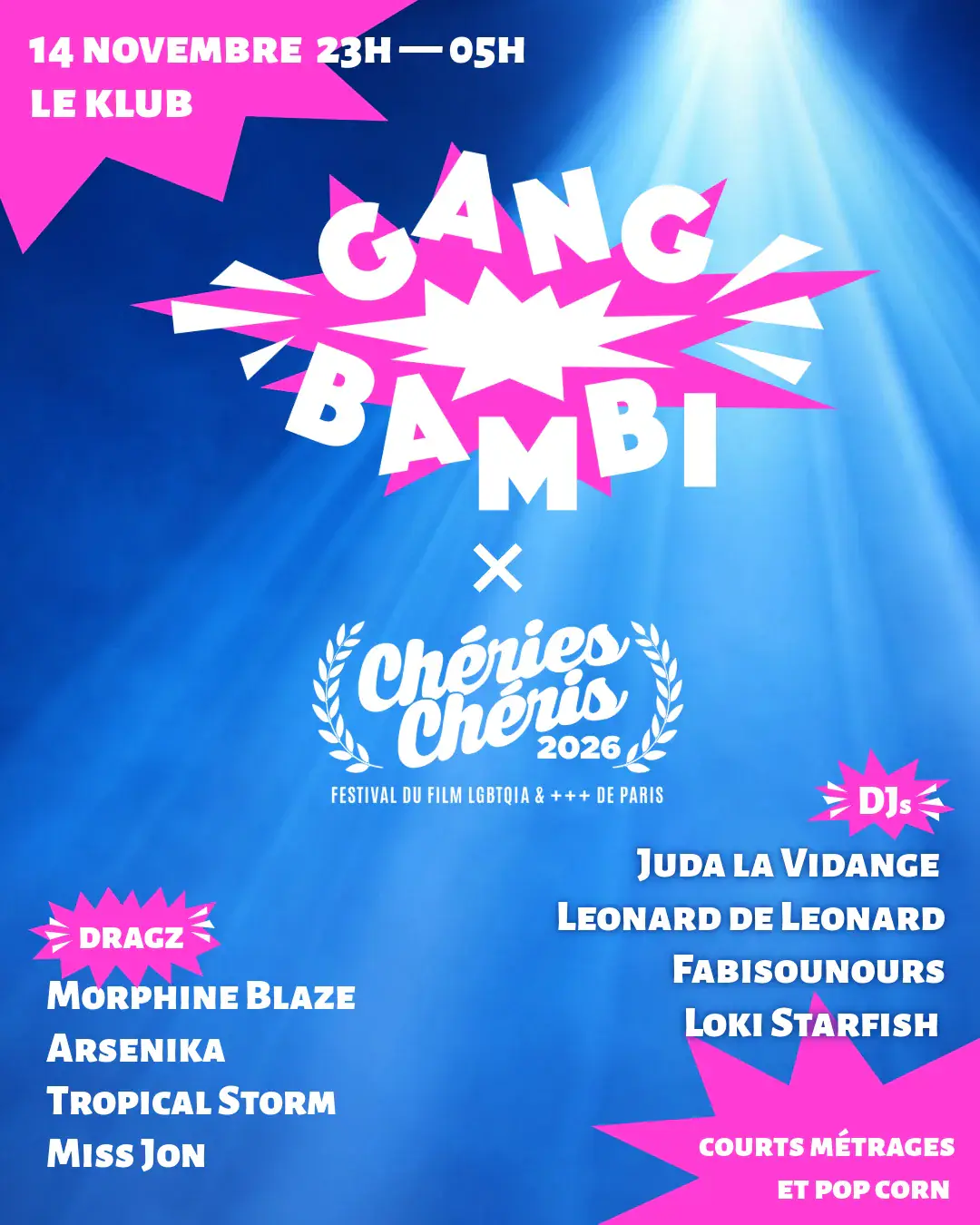 Gang Bambi X Chéries Chéris Afterparty