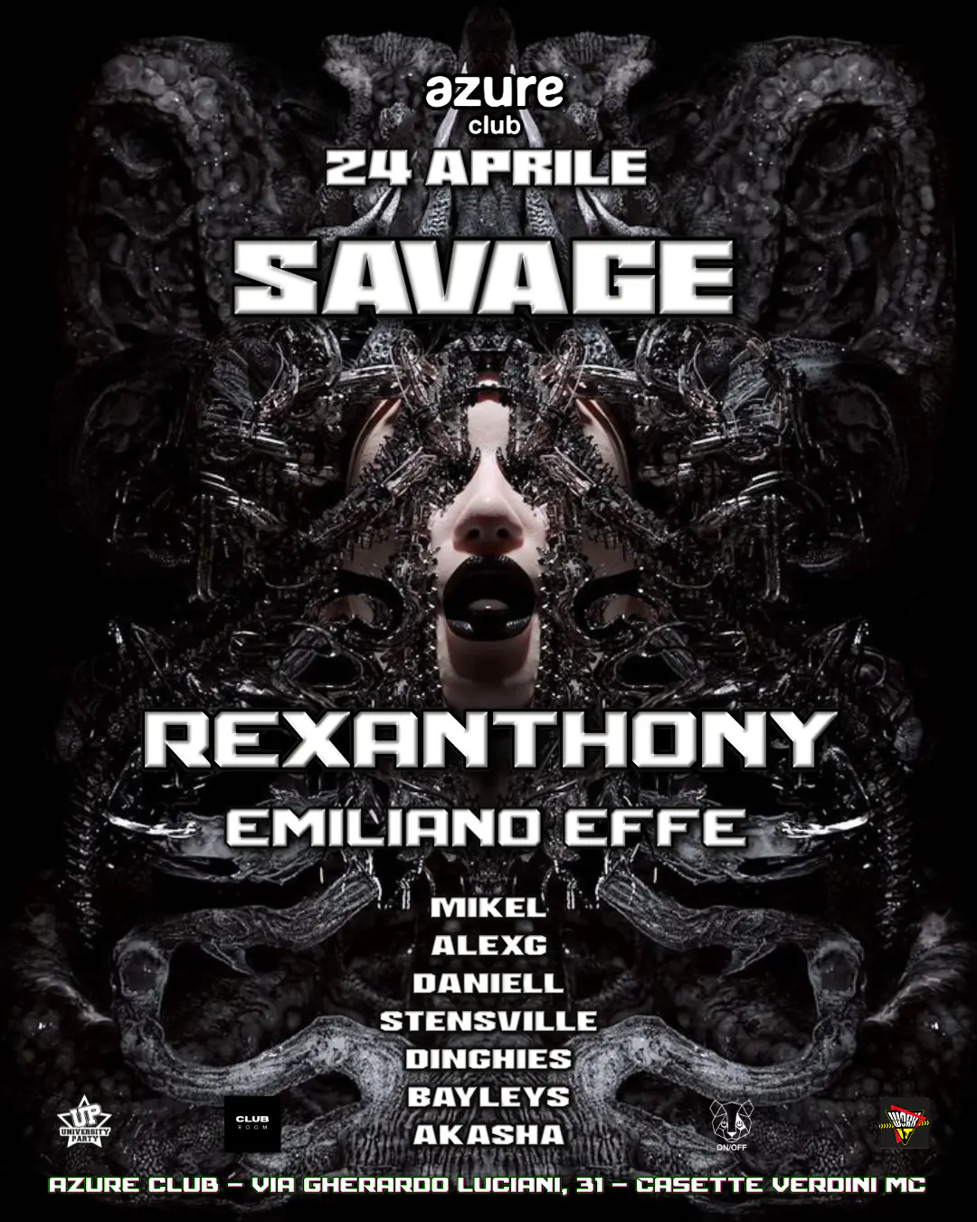 RAVE MACHINERY présente : SAVAGE avec REXANTHONY