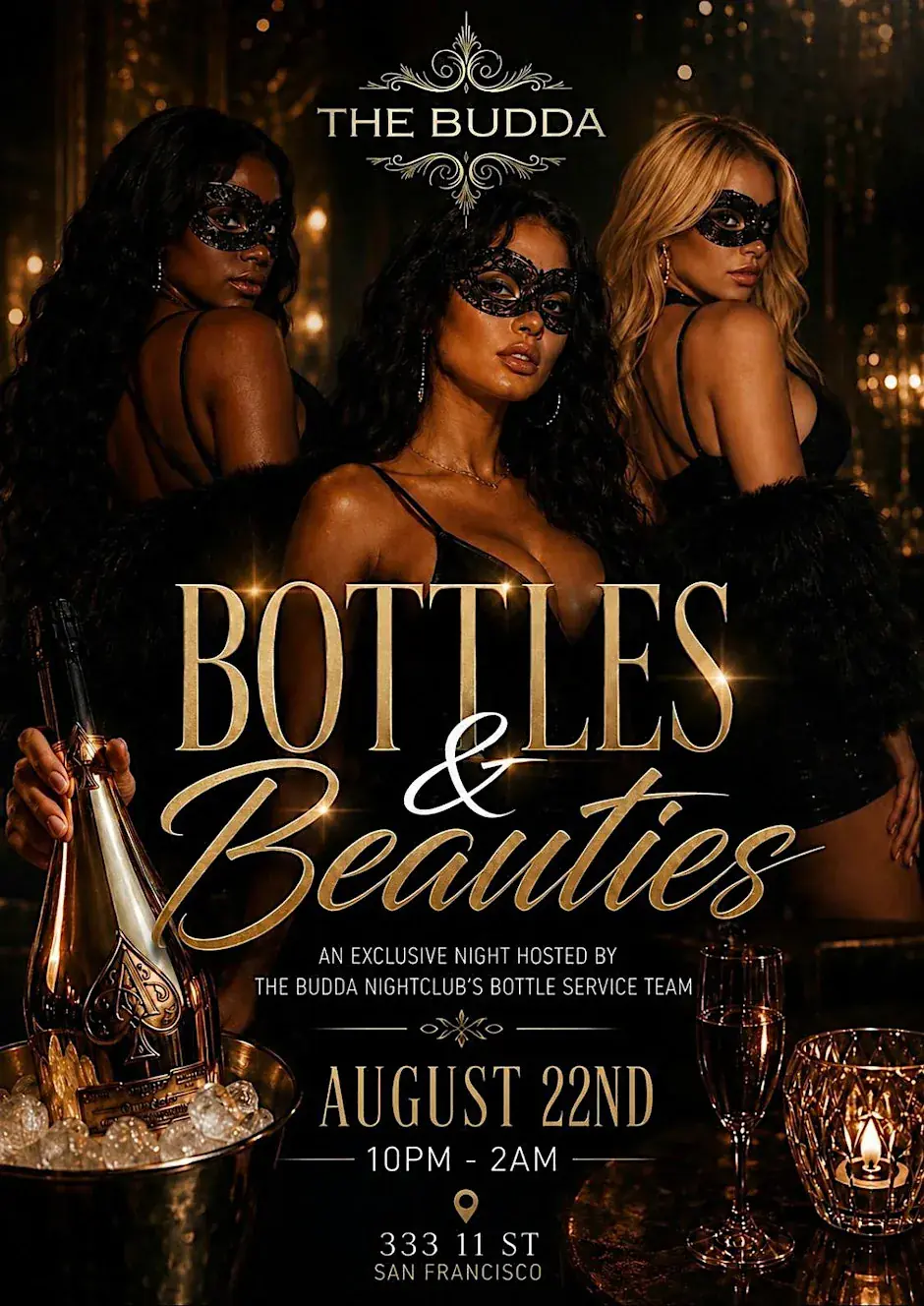 BOTTLES & BEAUTY at THE BUDDA NIGHTCLUB