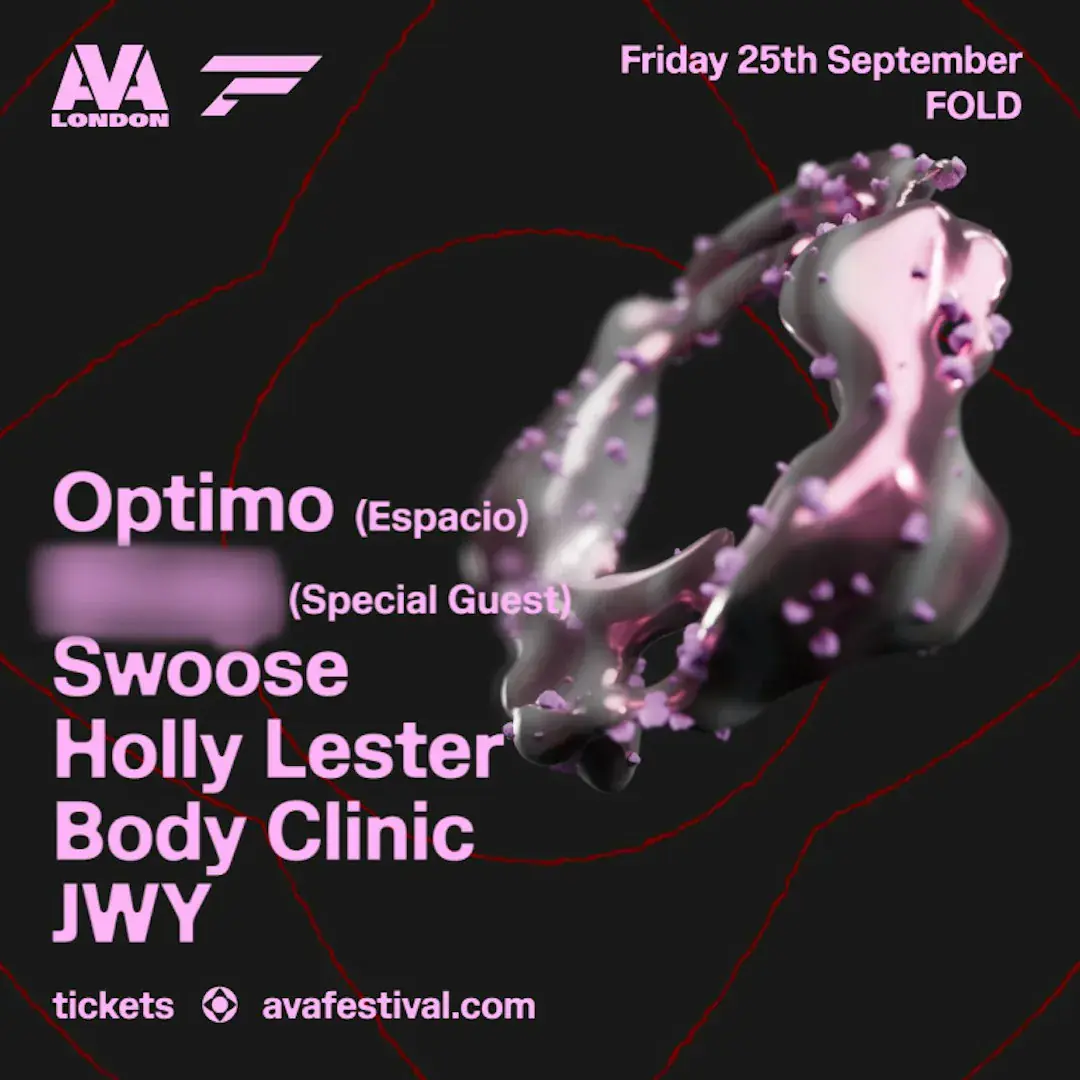 AVA London: Optimo, Special Guest, Swoose, & more
