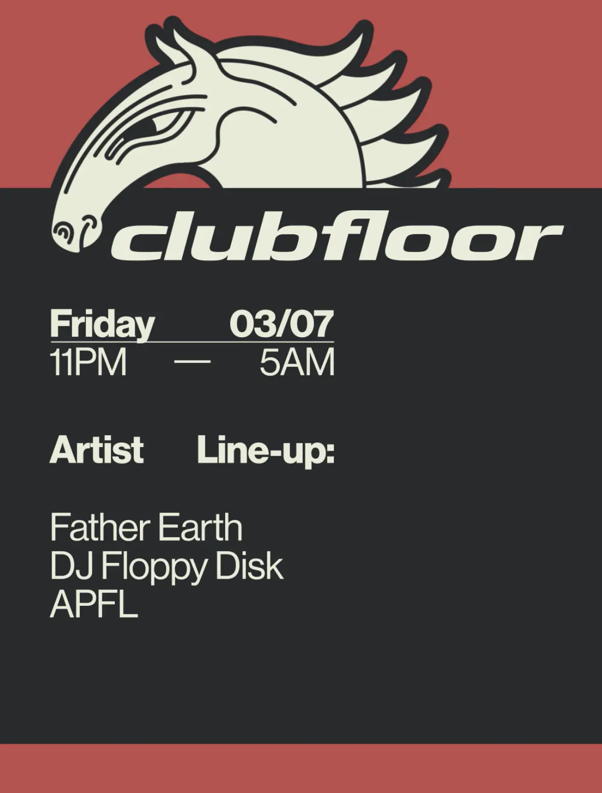 Clubfloor with Father Earth, DJ Floppy Disk, Apfl