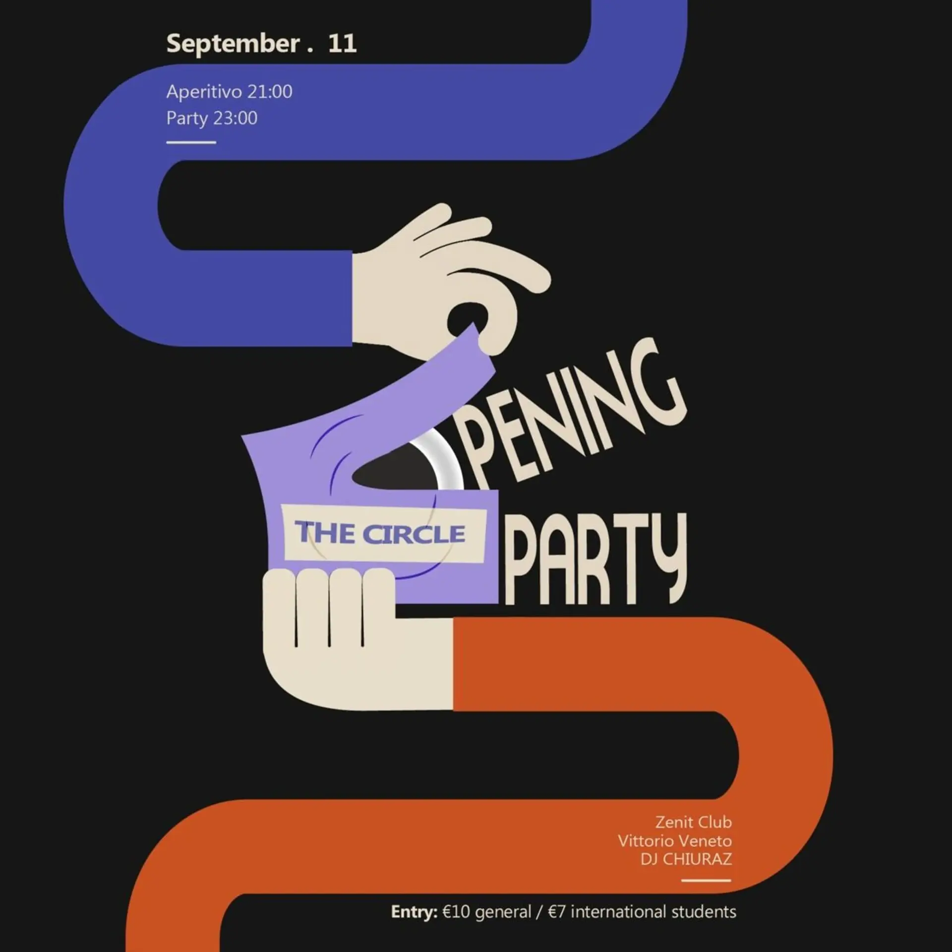 THE CIRCLE — INTERNATIONAL STUDENT OF TURIN - OPENING PARTY