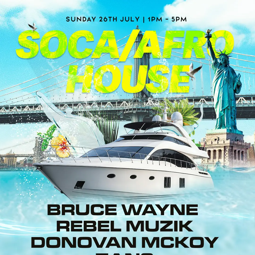 Soca House - Daytime Yacht Party (Afro, Dancehall)