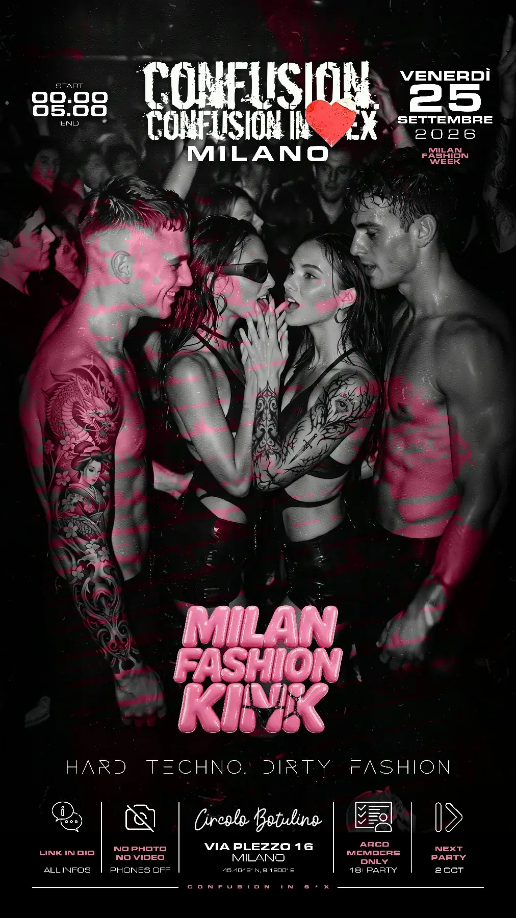 CONFUSION IN SEX pres. MILAN FASHION KINK - Candies from Strangers - MILAN FASHION WEEK