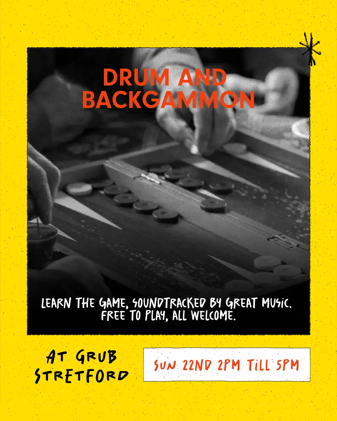 GRUB Stretford: Drum and Backgammon