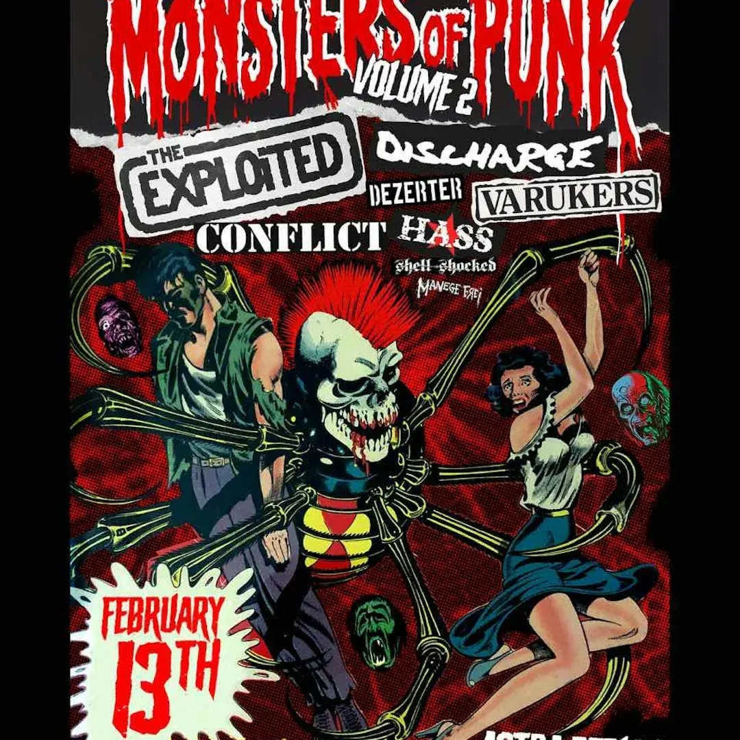 MONSTERS OF PUNK w / THE EXPLOITED, DISCHARGE & more