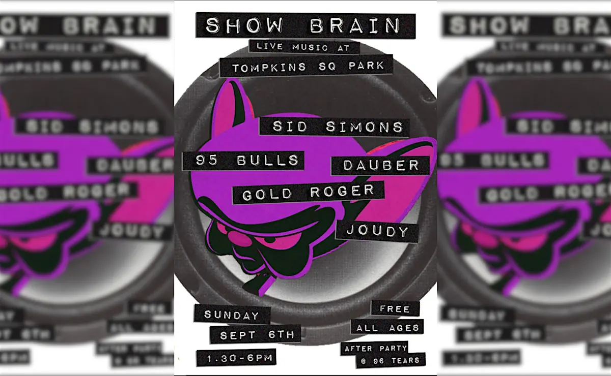 Show Brain present at Tompkins Square Park
