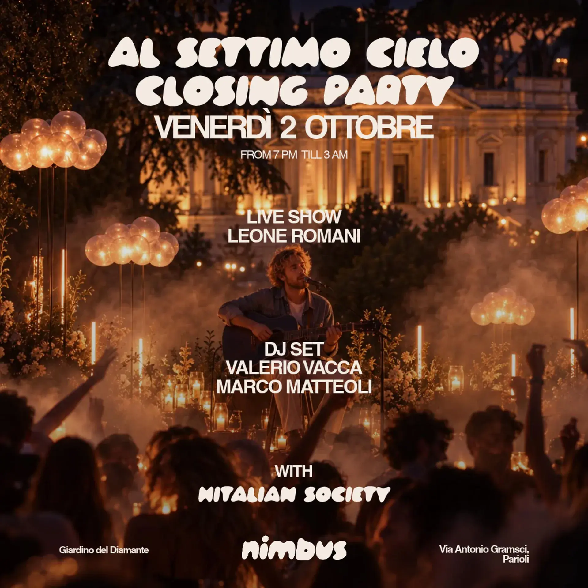 CLOSING PARTY - Al Settimo Cielo with Italian Society