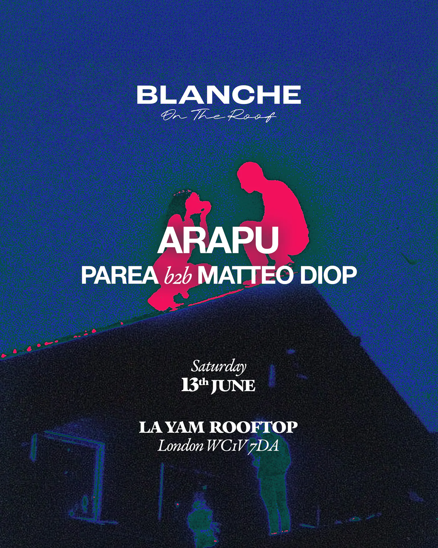 Blanche on the Roof with Arapu