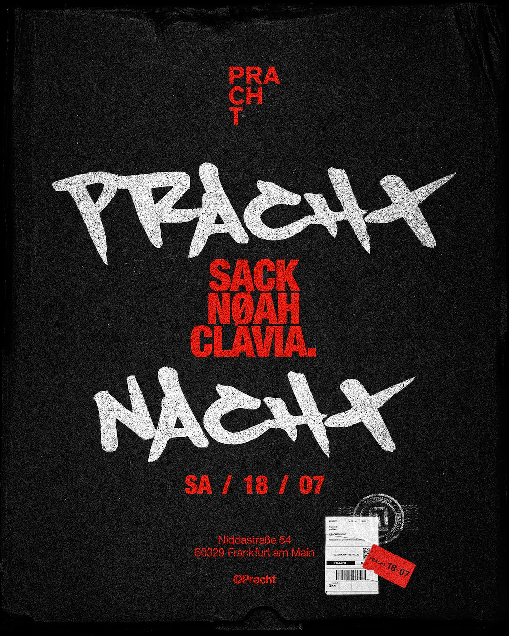 PrachtNACHT with SACK, NØAH, Clavia