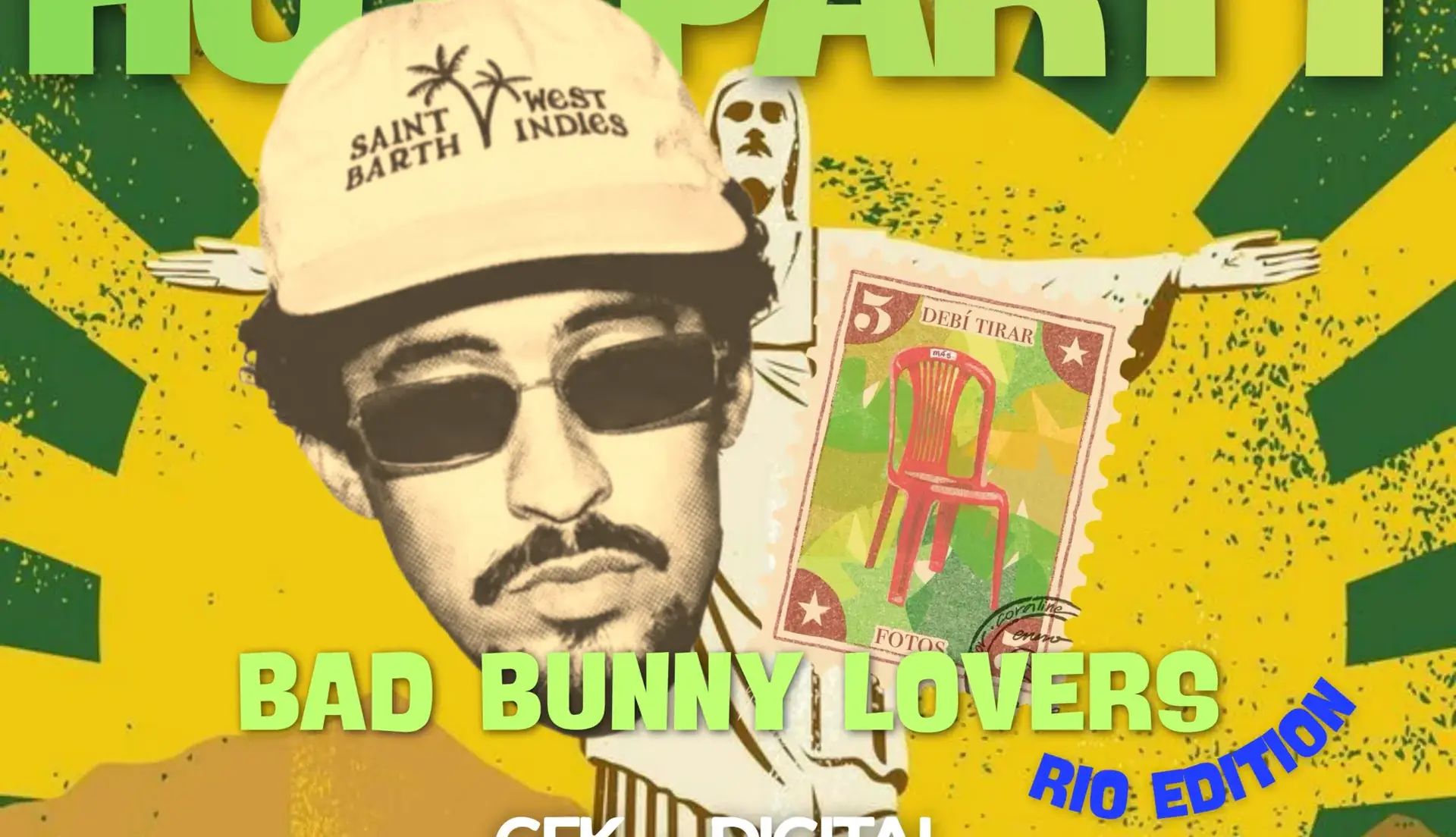 CASA LUA X HOT PARTY BAD BUNNY LOVERS RIO EDITION