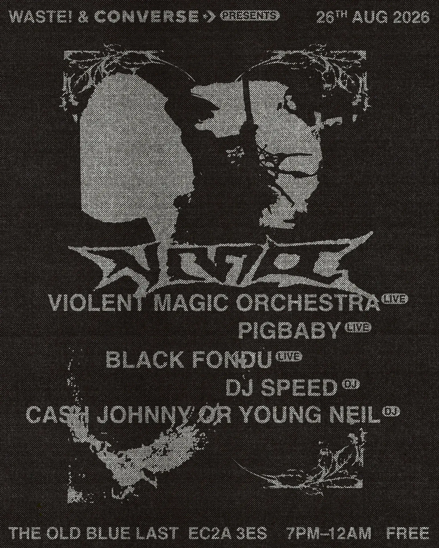 WASTE presents VMO Live: Violent Magic Orchestra, Pigbaby, Black Fondu, DJ Speed