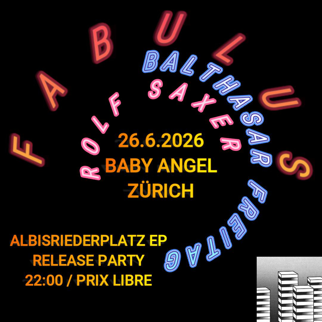 Hardau Records presents: Albisriederplatz EP Release Party